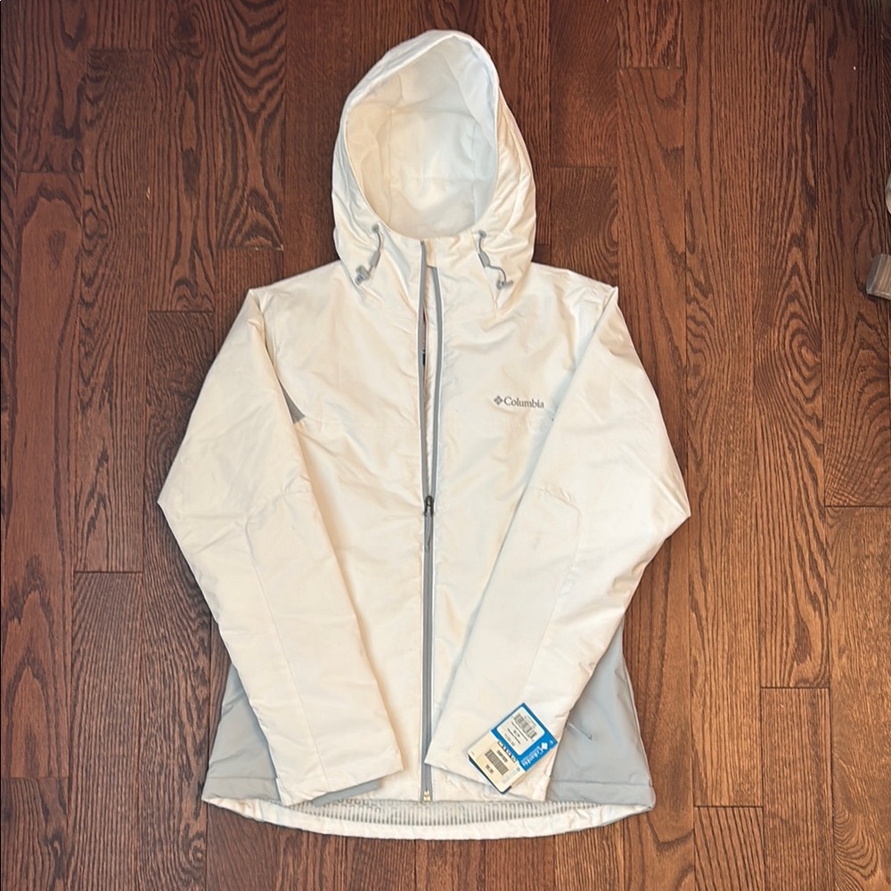 NWT Columbia Women's White Tipton Pass Waterproof Insulated Jacket
